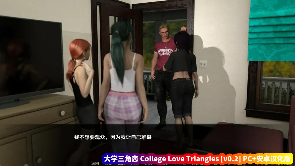 欧美SLG游戏《大学三角恋 College Love Triangles》v0.2PC+安卓汉化版[百度云下载]